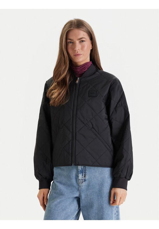 Calvin Klein Jeans Kurtka bomber LV147E514G Czarny Regular Fit. Kolor: czarny. Materiał: syntetyk
