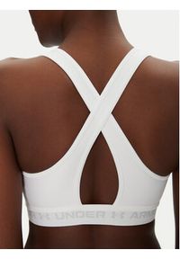 Under Armour Biustonosz sportowy Crossback Mid Bra 1361034 Biały. Kolor: biały. Materiał: syntetyk #4