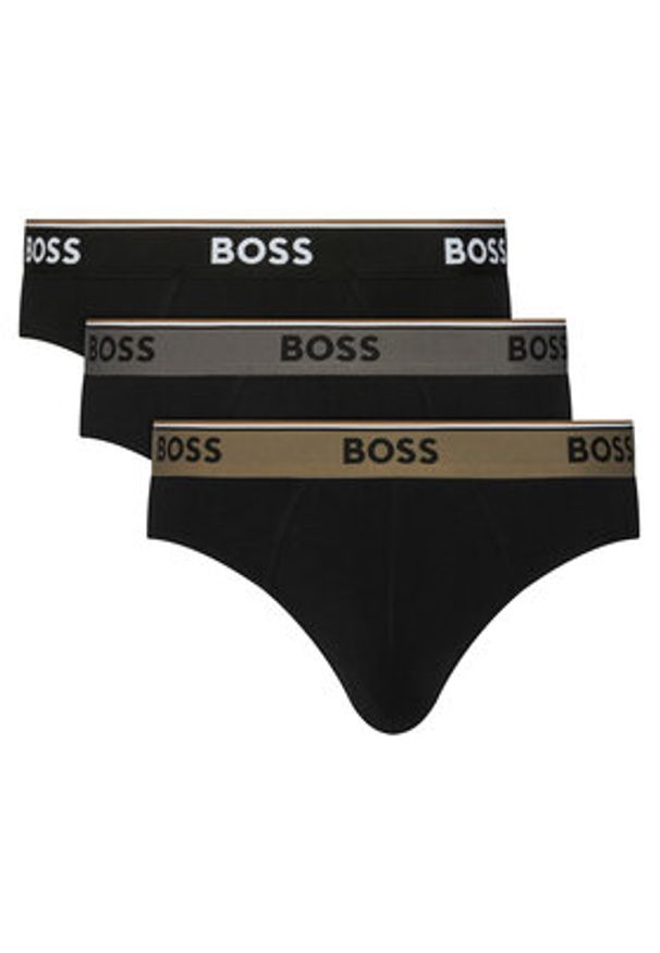 BOSS Komplet slipów 50554683 Czarny. Kolor: czarny. Materiał: bawełna
