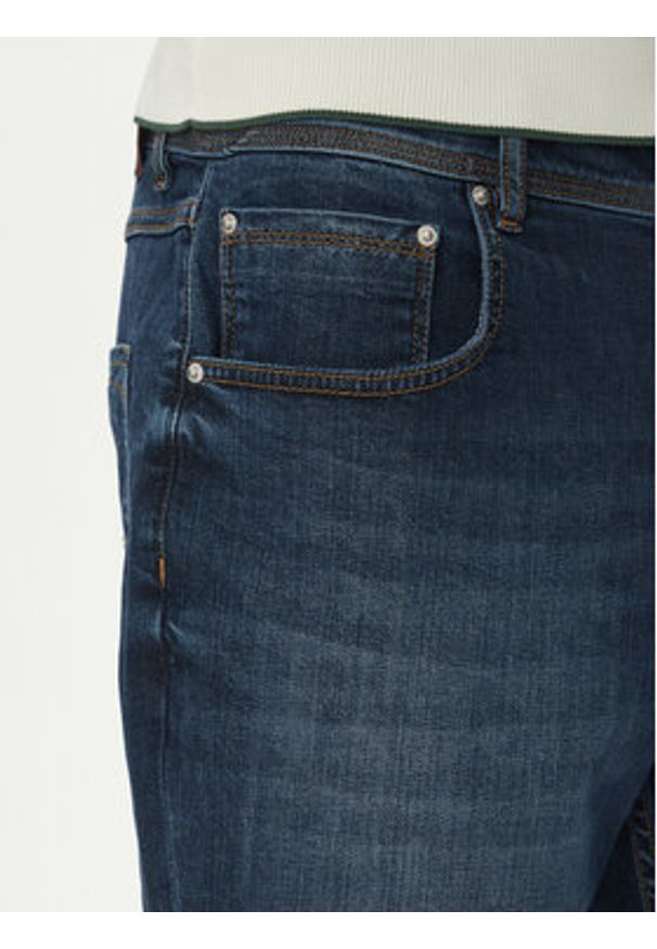 Hechter Paris Szorty jeansowe 26655 151362 Granatowy Regular Fit. Kolor: niebieski. Materiał: bawełna