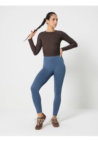 Sinsay - Legginsy sportowe - ciemny turkus. Styl: sportowy