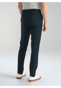 Pako Lorente - PAKO LORENTE – Wełniane zielone spodnie garniturowe. Kolor: zielony. Materiał: wełna. Styl: elegancki #4