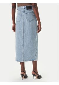 Hugo - HUGO Spódnica jeansowa Gatje_4 50568239 Błękitny Regular Fit. Kolor: niebieski. Materiał: bawełna #4