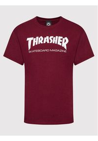 Thrasher T-Shirt Skatemag Bordowy Regular Fit. Kolor: czerwony. Materiał: bawełna #3