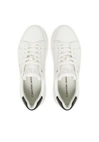 Calvin Klein Jeans Sneakersy YW0YW01872 Biały. Kolor: biały. Materiał: skóra #5