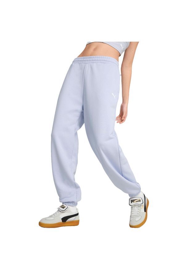 Spodnie Puma Wardrobe Ess Relaxed Sweatpants Tr Cl Co, Dla obu płci. Kolor: niebieski. Materiał: materiał, bawełna. Sport: fitness