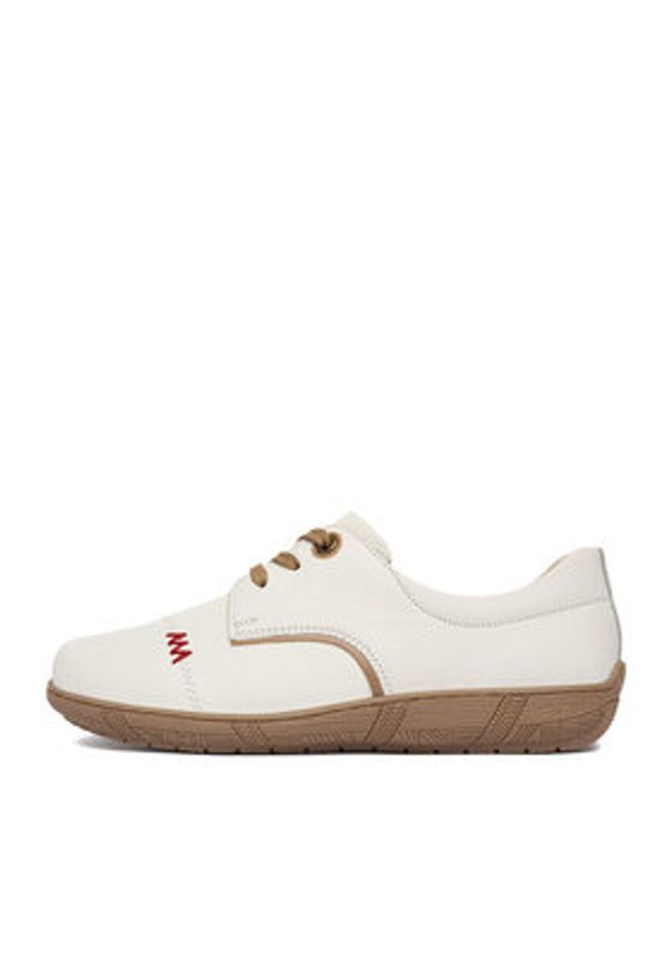 Go Soft Półbuty CEO-WI23-COMFORT-01 Écru. Kolor: kremowy. Materiał: skóra