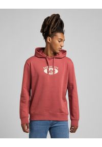 Lee - LEE HOODIE MĘSKA BLUZA Z KAPTUREM CINNAMON L80EEJVG. Typ kołnierza: kaptur