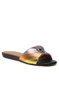 Kurt Geiger Klapki Kensington Flat Sandal 8496169109 Kolorowy. Materiał: skóra. Wzór: kolorowy