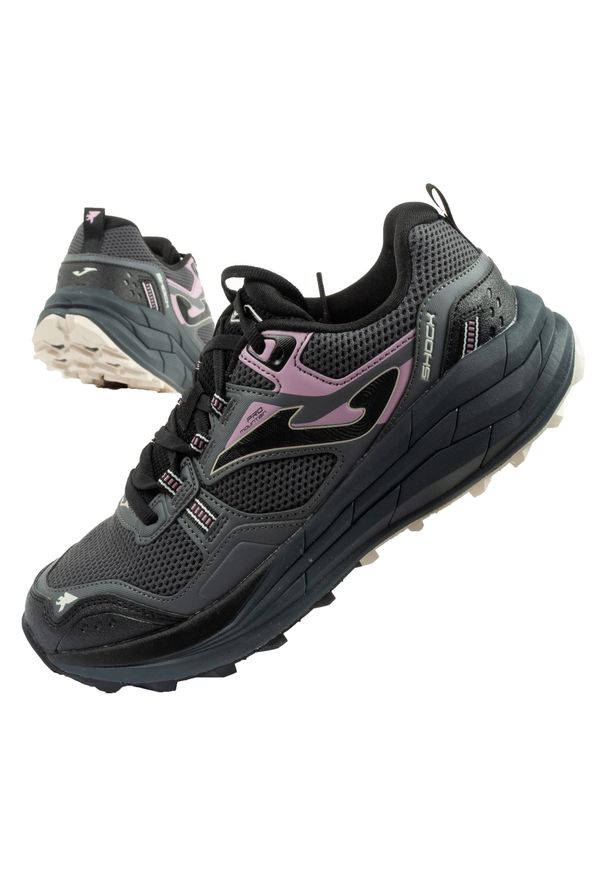 Buty trekkingowe trailowe sportowe damskie Joma Shock Lady 2522. Kolor: fioletowy, szary, wielokolorowy, czarny. Sport: bieganie