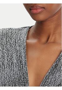 SIMONA CORSELLINI - Simona Corsellini Sukienka wieczorowa A25CEAB10201 Srebrny Slim Fit. Kolor: srebrny. Materiał: syntetyk. Styl: wizytowy #3