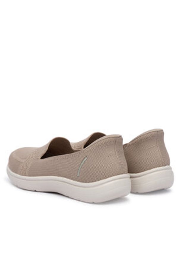 skechers - Skechers Sneakersy Slip-Ins: On-The-Go Flex Radiant - Sloane 138435/TPE Beżowy. Kolor: beżowy. Materiał: materiał