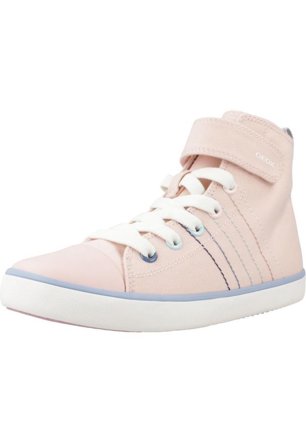 Geox - Buty GEOX J GISLI GIRL Rose. Kolor: różowy. Materiał: tkanina. Sport: turystyka piesza