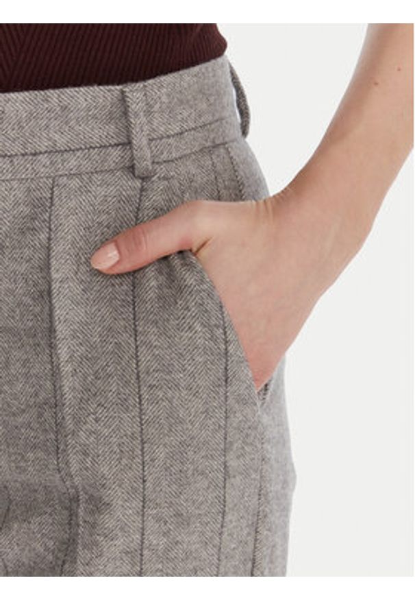 MAX&Co. Spodnie materiałowe Svenzia 2526136094200 Szary Slim Fit. Kolor: szary. Materiał: syntetyk