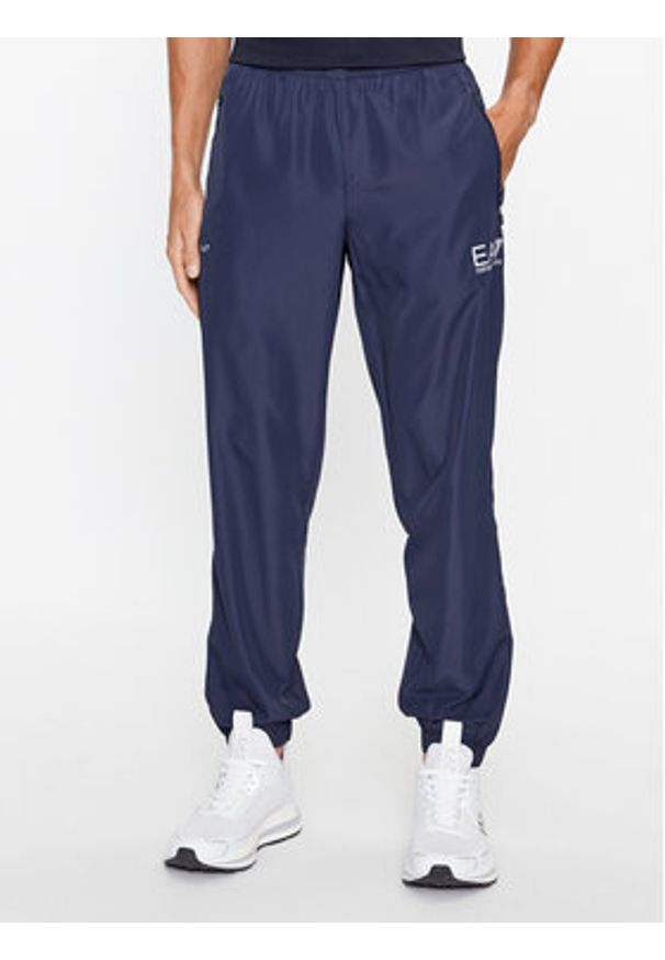 EA7 Emporio Armani Dres 8NPV08 PN4HZ 1554 Granatowy Regular Fit. Kolor: niebieski. Materiał: syntetyk