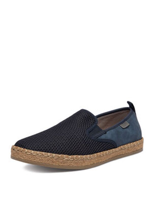 Rieker Espadryle CEO-B2661-14 Granatowy. Kolor: niebieski. Materiał: materiał