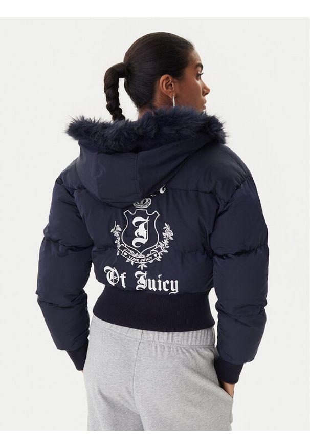 Juicy Couture Kurtka zimowa JCOIJ225557 Granatowy Oversize. Kolor: niebieski. Materiał: syntetyk. Sezon: zima