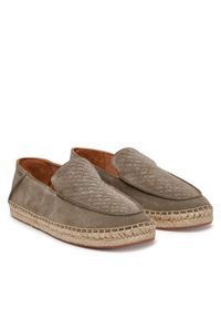 BOSS Espadryle Madeira Slon 50541781 Khaki. Kolor: brązowy. Materiał: zamsz, skóra #4
