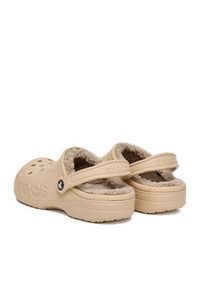 Crocs Klapki C-BAYA LINED CLOG 205969-2ZM Beżowy. Kolor: beżowy