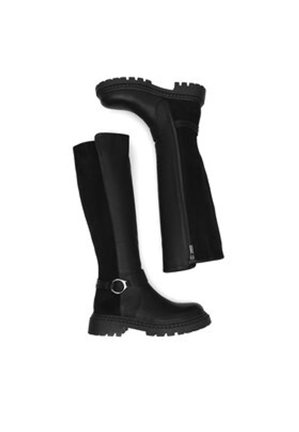 Clara Barson Oficerki WS6102-15 Czarny. Kolor: czarny. Materiał: skóra