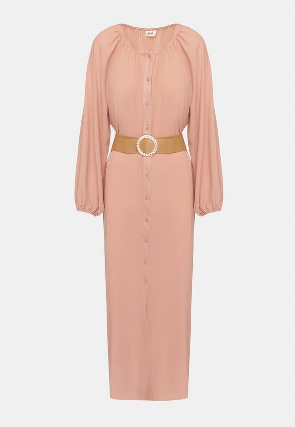 Born2be - Ciemnoróżowa Sukienka Dorothoe. Okazja: na co dzień. Kolor: różowy. Materiał: tkanina. Wzór: gładki, jednolity. Styl: casual, elegancki, klasyczny. Długość: maxi