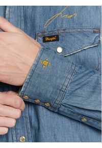 Wrangler Koszula jeansowa LEON BRIDGES W5M0CX31O 112328528 Niebieski Regular Fit. Kolor: niebieski. Materiał: jeans
