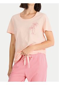 Triumph Piżama Sets 10227221 Różowy Regular Fit. Kolor: różowy. Materiał: bawełna #3