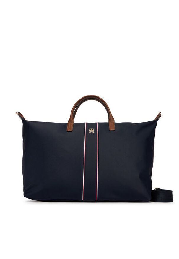 TOMMY HILFIGER - Tommy Hilfiger Torebka Popette Weekender Corp AW0AW18529 Niebieski. Kolor: niebieski