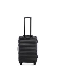 Wittchen - Zestaw walizek z ABS-u z żebrowaniem. Kolor: czarny. Materiał: guma #2