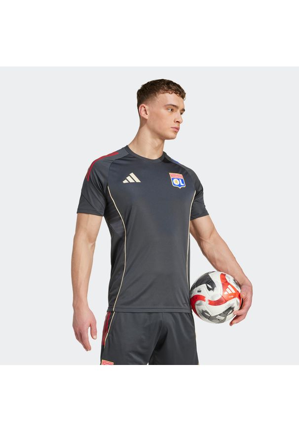 Adidas - Koszulka piłkarska treningowa ADIDAS Olympique Lyonnais 25/26 Tiro25 Competition. Sport: piłka nożna
