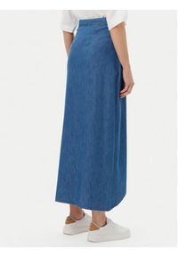 Pepe Jeans Spódnica jeansowa PL901218 Niebieski Slim Fit. Kolor: niebieski. Materiał: bawełna