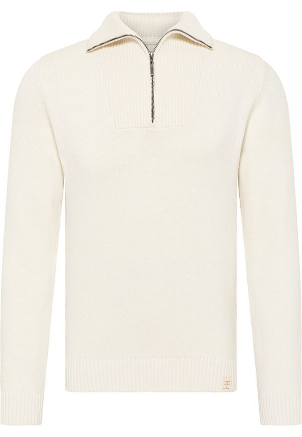 Mustang - MUSTANG Emil T Zipper MĘSKI SWETER NA SUWAK Cloud Dancer 1014121 2020