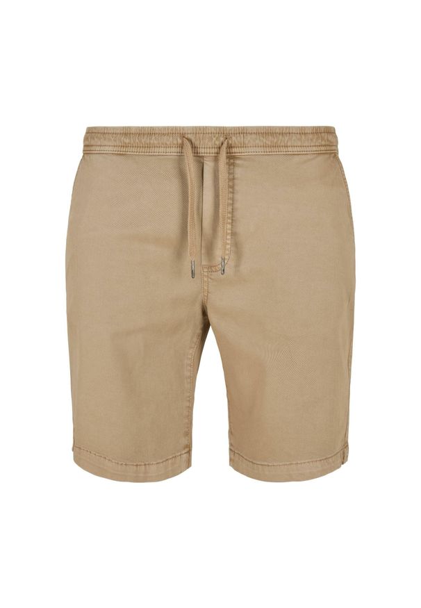 Szorty do joggingu z twillu Urban Classics Stretch. Kolor: beżowy. Długość: krótkie. Sezon: lato. Sport: bieganie