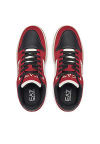 EA7 Emporio Armani Sneakersy X8X195 XK409 U269 Bordowy. Kolor: czerwony. Materiał: skóra, zamsz #4