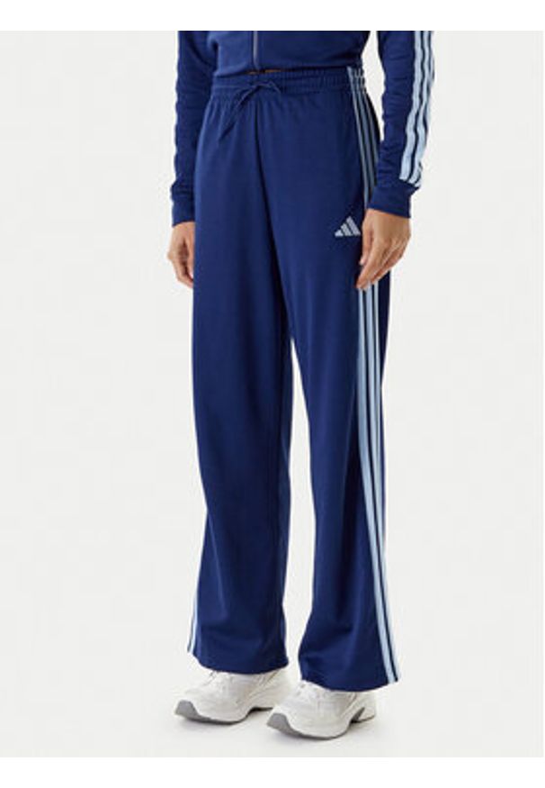Adidas - adidas Dres Teamsport JD2673 Granatowy Regular Fit. Kolor: niebieski. Materiał: bawełna