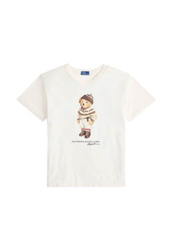 Polo Ralph Lauren T-Shirt 211A87162001 Écru Regular Fit. Typ kołnierza: polo. Materiał: bawełna