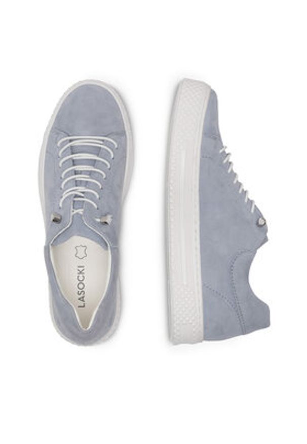 Lasocki Sneakersy WI23-MONACO-08 Niebieski. Kolor: niebieski. Materiał: zamsz, skóra