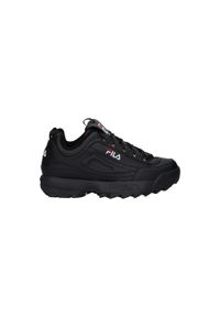 Buty do chodzenia męskie Fila Disruptor Low. Zapięcie: sznurówki. Kolor: czarny. Materiał: syntetyk, tkanina, materiał. Szerokość cholewki: normalna. Sport: turystyka piesza