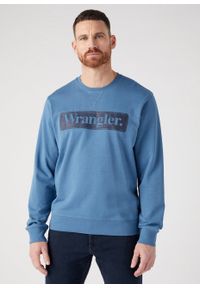 Wrangler - WRANGLER SEASONAL CREW MĘSKA BLUZA NIEROZPINANA LOGO CAPTAINS BLUE 112341198 W6F3015076 #1