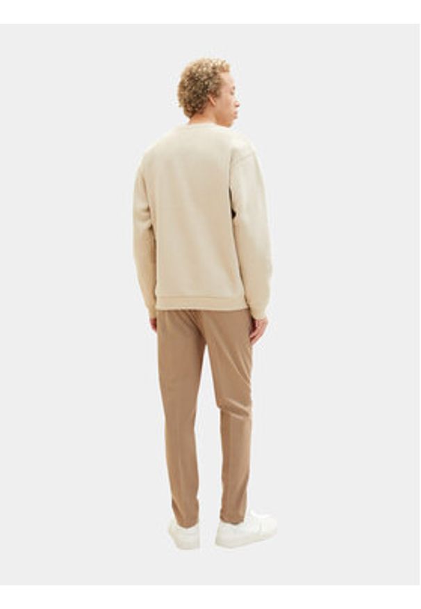 Tom Tailor Denim Chinosy 1037539 Beżowy Tapered Fit. Kolor: beżowy. Materiał: syntetyk
