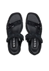 Guess Sandały FLJLOD FAP03 Czarny. Kolor: czarny. Materiał: materiał