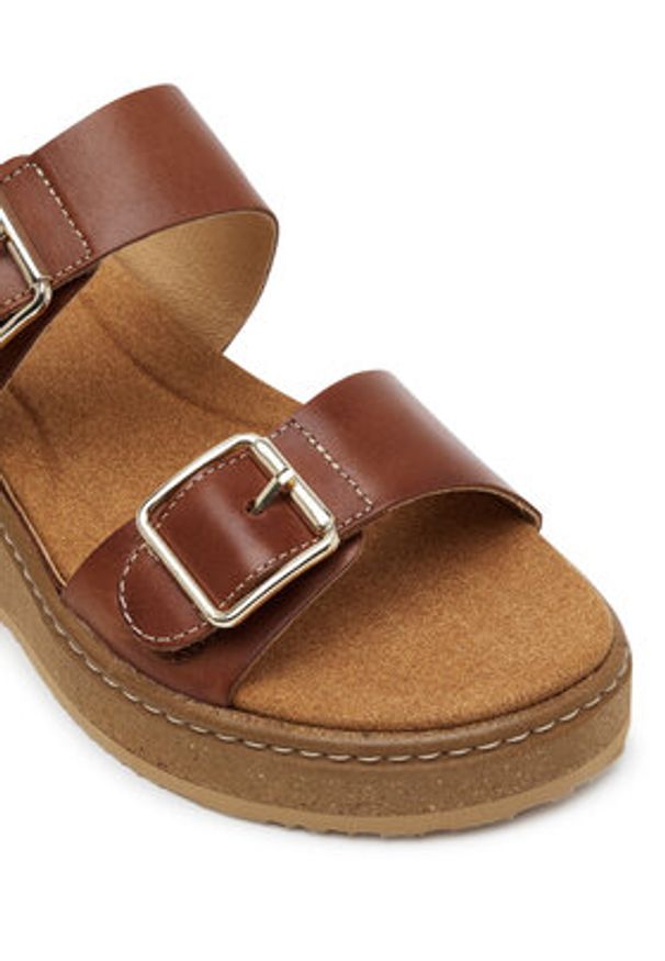 Pikolinos Klapki W9D-1505 Brązowy. Kolor: brązowy. Materiał: skóra