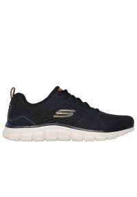 skechers - Buty męskie Skechers Track Leshur 232758BLK - czarne. Zapięcie: sznurówki. Kolor: czarny. Materiał: guma, jeans, materiał, dresówka, syntetyk. Szerokość cholewki: normalna. Model: Skechers Sport. Sport: turystyka piesza