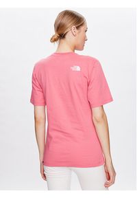 The North Face T-Shirt Easy NF0A4M5P Różowy Relaxed Fit. Kolor: różowy. Materiał: bawełna #4