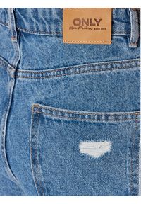 only - ONLY Szorty jeansowe Jagger 15245695 Niebieski Mom Fit. Kolor: niebieski. Materiał: bawełna