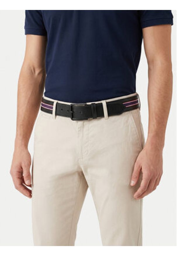 Beverly Hills Polo Club Pasek CEO-BHPC-M2-002-SS26 Czarny. Kolor: czarny. Materiał: materiał