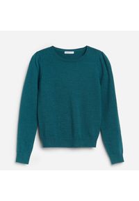 Reserved - Sweter z bufiastymi rękawami - Khaki. Kolor: brązowy #1