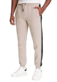 Guess - GUESS Beżowe spodnie męskie z lampasami Mickey, Rozmiar M. Kolor: beżowy #4