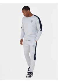 Brave Soul Bluza MJS-516ALSTON Szary Straight Fit. Kolor: szary. Materiał: syntetyk, bawełna