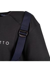 Nicolo Tonetto T-shirt "Torba" | U34NTN1013 | Mężczyzna | Czarny. Okazja: na co dzień. Kolor: czarny. Materiał: bawełna, elastan. Wzór: aplikacja. Styl: casual #3
